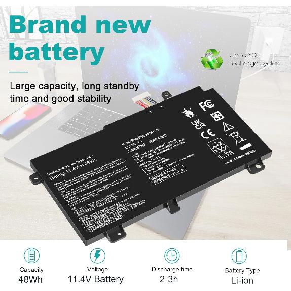 B31N1726 Laptop Battery for Asus FX80 FX80G FX80GD FX80GE FX80GM FX86 FX86FE FX86FM TUF FX504 FX504GE FX504GM FX505 FX505DT FX505DY FX505GE FX505GD