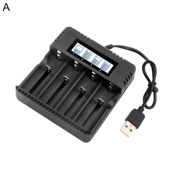 4 Slot 18650 Smart Charger with LCD Display Fast Stable And User-Friendly Ample Capacity Battery Charger 26500 AA/AAA Batteries