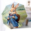 Rabbit, Countryside Automatic Opening and Closing, 8 rib Structure Portable Umbrella, Suitable for Men and Women in All Seasons  Perfect Gif