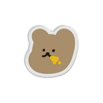 Акриловый пластик GripTok, 168 см, мордашка медового медведя, белый, 1 шт.