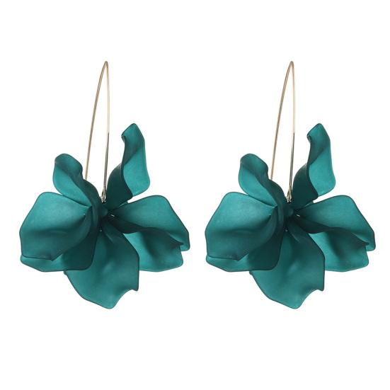 1 пара серьги-подвески в виде лепестков, длинные стильные висячие серьги, женские серьги-крючки для пирсинга, ювелирные изделия в подарок