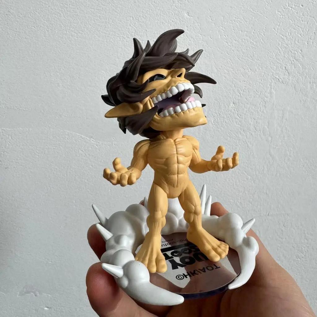 Оригинальная фигурка Эрена Йегера Титана-Основателя из Attack on Titan, 10-летнее юбилейное издание, Модель, Игрушки