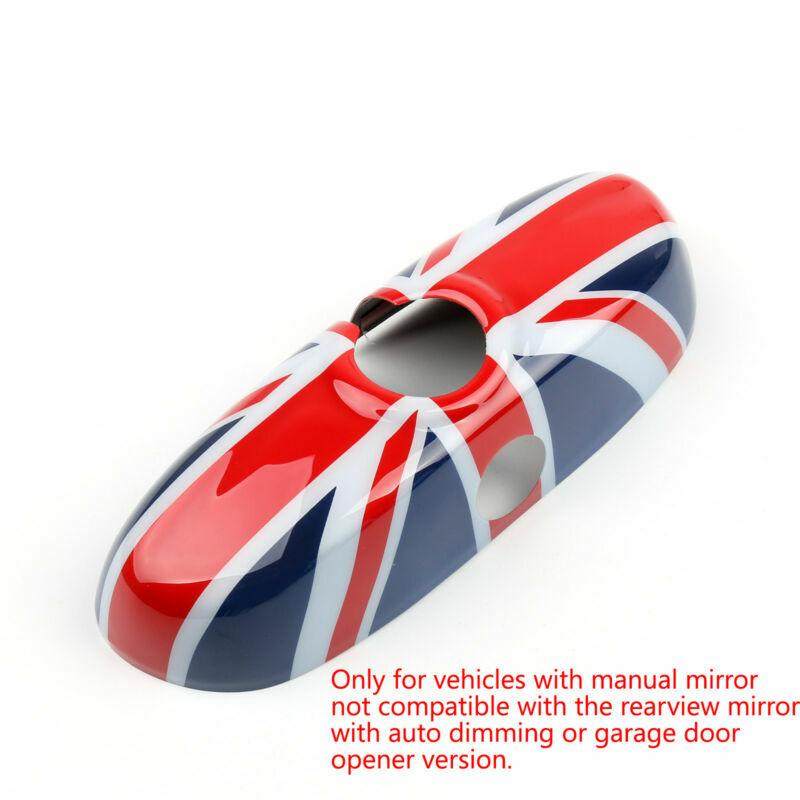 Union Jack Flag Rear View Mirror Cover Housing For BMW MINI Cooper F56 F55 14-21