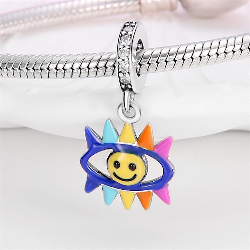 Медный кулон с бусинами серии «Луна и Солнце» для оригинального браслета 3 мм, ожерелье, женские роскошные изысканные украшения «сделай сам», подарок