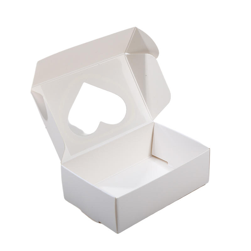 25PCS Kraft Paper Box With Clear Window Homemade Boxes Presents Packaging Boxes For Cookies Packaging Candy Box Birthday Gift