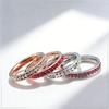 European and American Popular Full Diamond Women's Tail Ring Niche High-end Ring Temperament Versatile Hand Jewelry