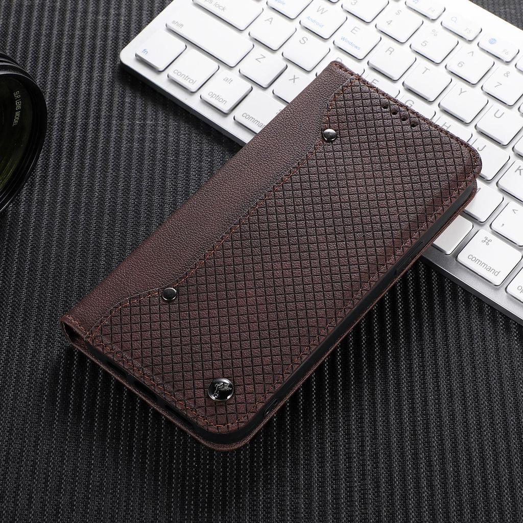 Кожаный чехол для Samsung Galaxy XCover 7, Honor X8B и Nothing Phone 2A со слотом для карт