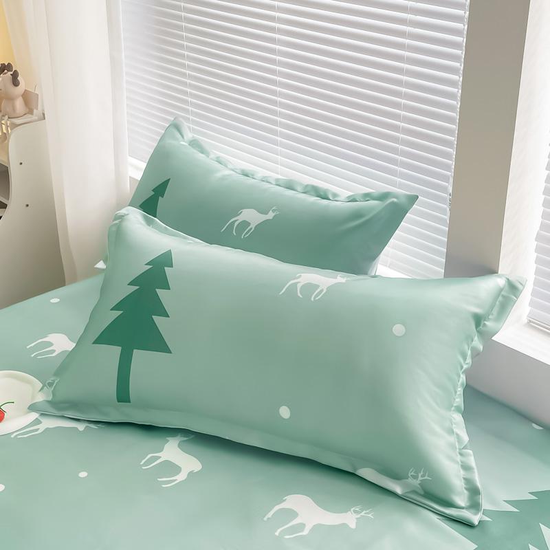 Охлаждающая плоская простыня с наволочкой, летние простыни, гладкое постельное белье, комплект постельного белья для дома, односпального размера или размера «queen-size», roupa de cama