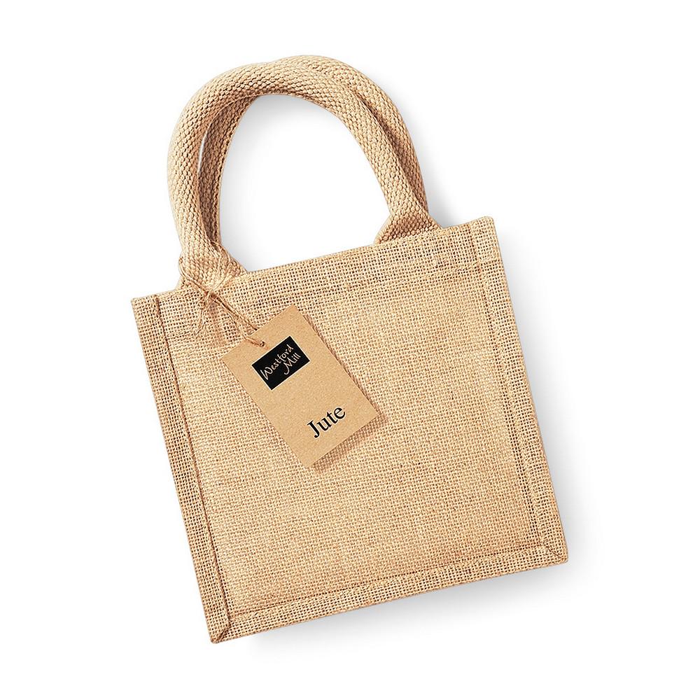 Westford Mill Jute Mini Gift Bag (6 Liters)