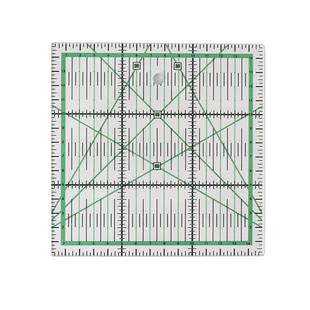Quilting Ruler Transparent Acrylic DIY Grid Quilt Rulers with Precise Scale for Ironing Sewing