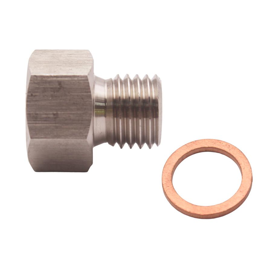 1 Set Fitting Adapter NPT 1/8" Female To Metric M12X1.5 Male Replace Auto/car Meter