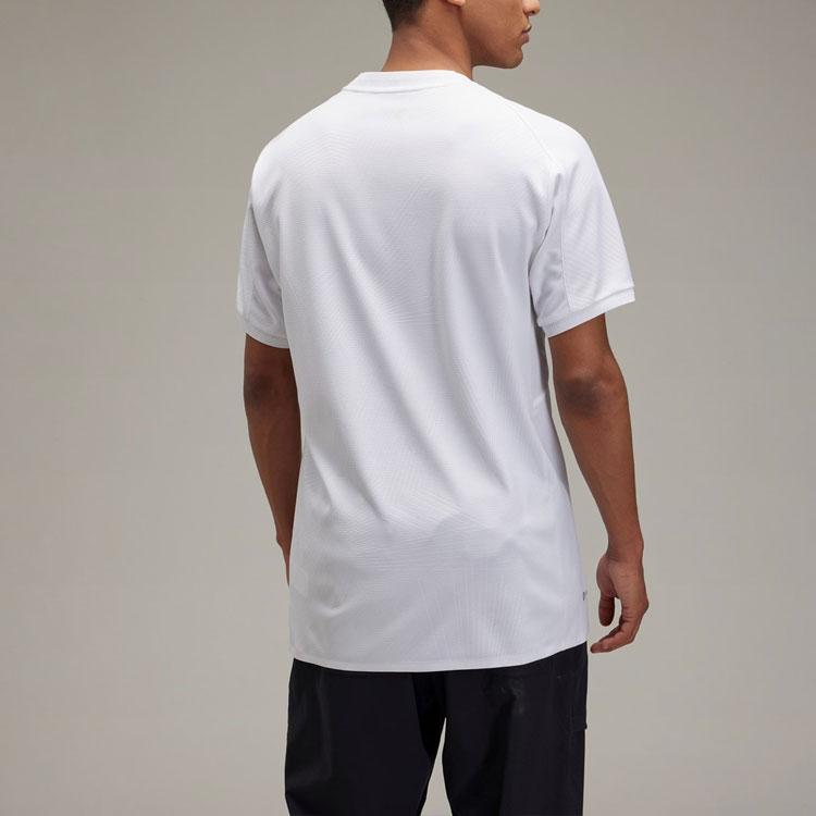 Y-3 X Real Madrid Co-Branded SS22 Logo Print Jersey T-Shirt Men Tops White HI0925
