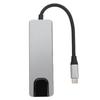 5 в 1 USB C Hub TYPE C для 4K HD Display Interface 1000 Мбит/с RJ45 USB3.0 PD USB C Док-станция