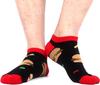 Men's Quality Business Ankle Socks Casual Novelty Graffiti Food Geometric Lattice Colorful Summer Happy Combed Cotton Short Sock
