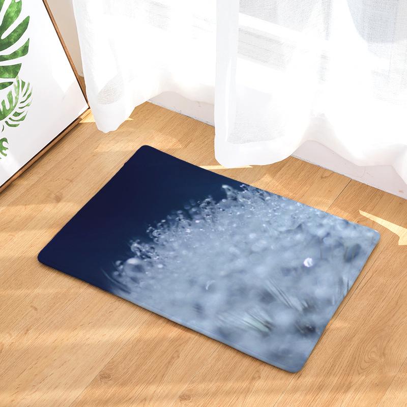 Flowers Pink Rose Hallway Mats Scenic Print Bedroom Living Room Floor Rugs Anti-Slip Kitchen Bathroom Square Carpet Decoration