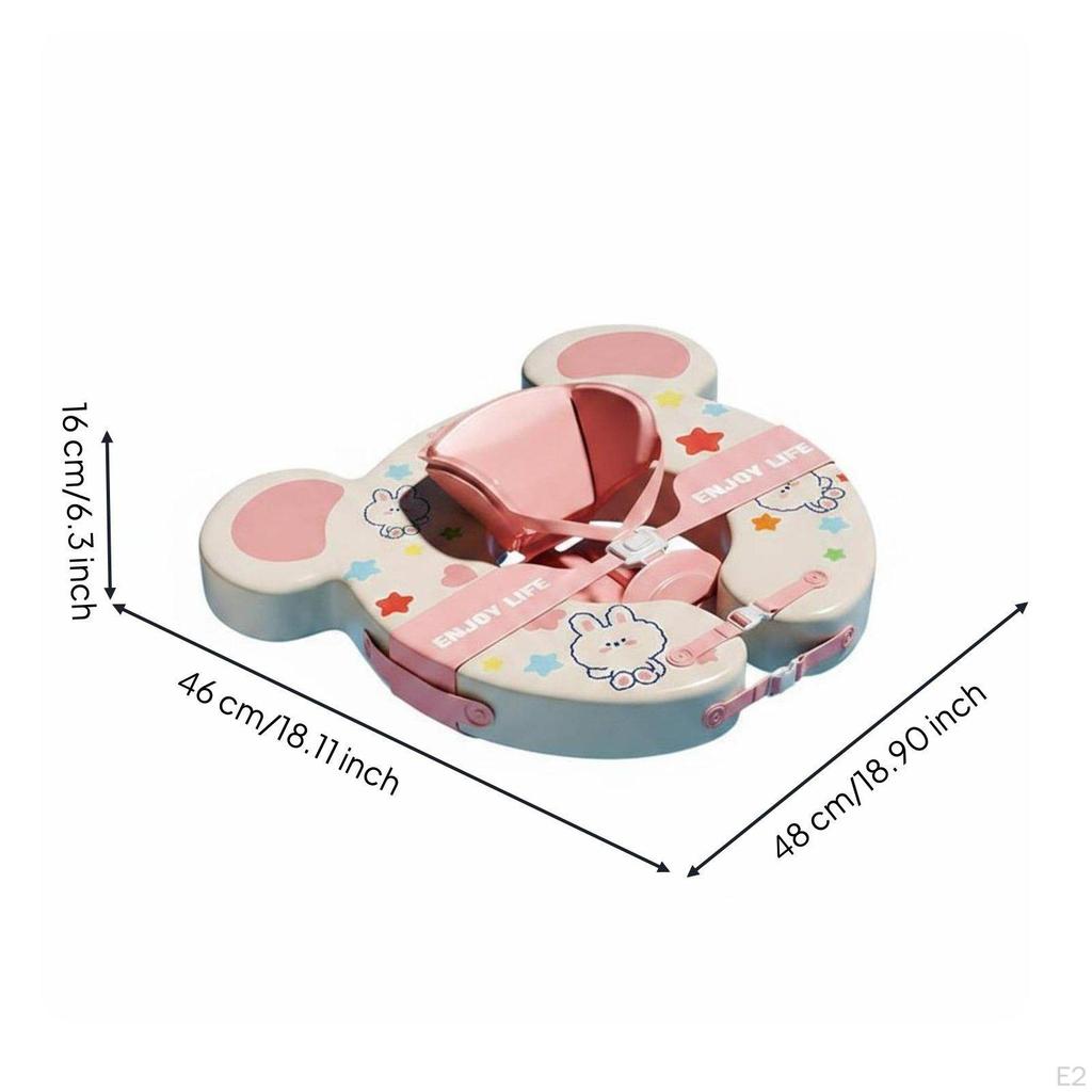 Split Infant Bathing Floating Detachable Adjustable Bath Time Seat Device AntiRollover for Infants,