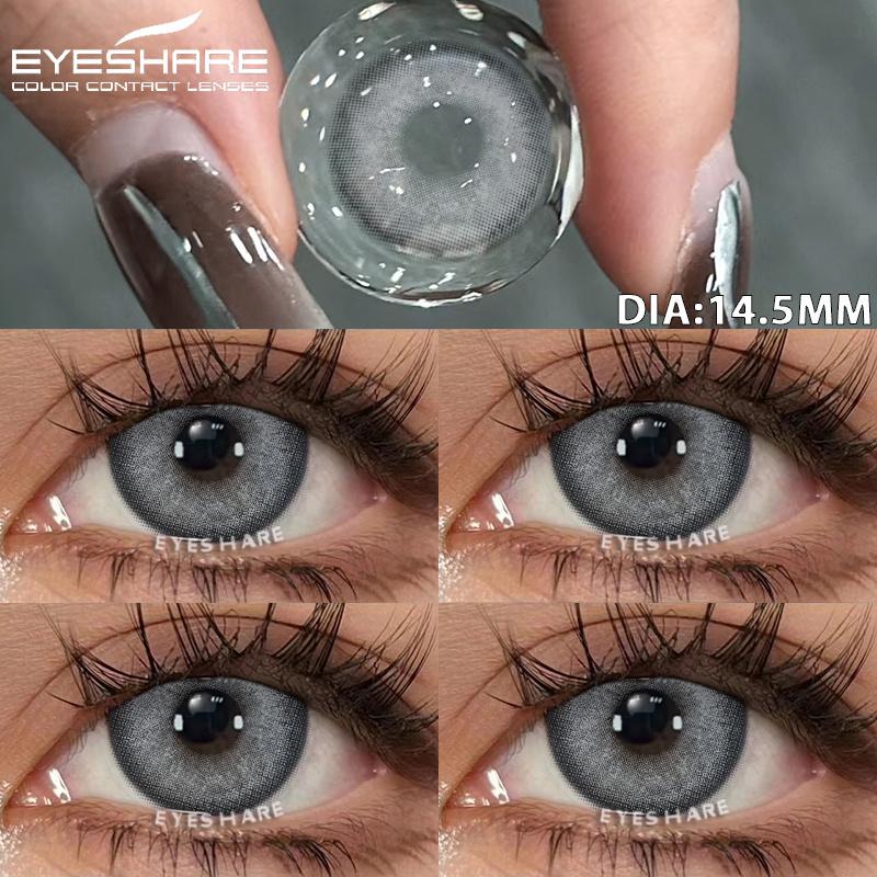 1 Pair Natural Color Contact Lenses Color Contact Lenses for Eyes Gray Eye Contacts Blue Eye Lens Fashion Green Lenses