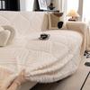 Осенне-зимний чехол для дивана Sherpa Camping Picnic Funda Sofa Living Room Jacquard Thick warm Sofa Mat Throw