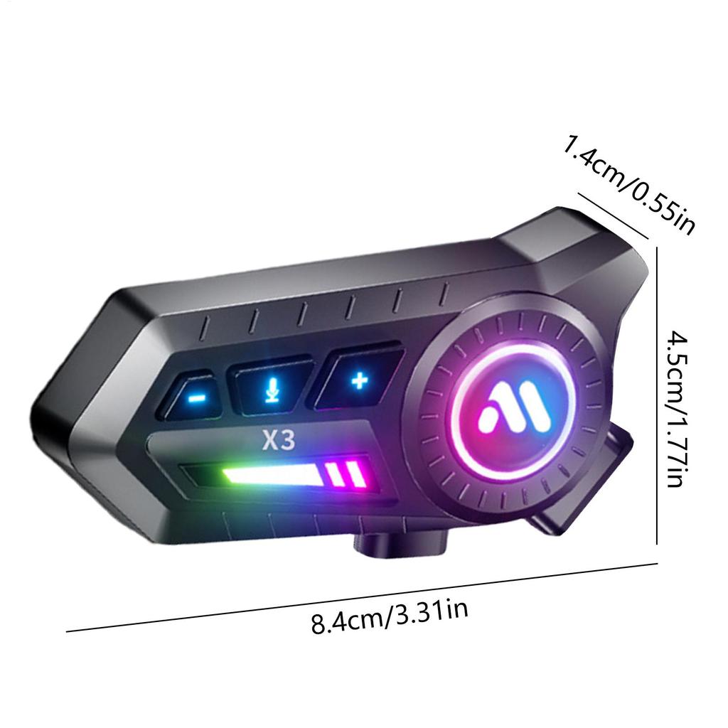 Мотоциклетная гарнитура Двухдинамиковые беспроводные наушники для шлема Умные наушники для велоспорта Для ежедневных поездок Путешествий Мотоцикла