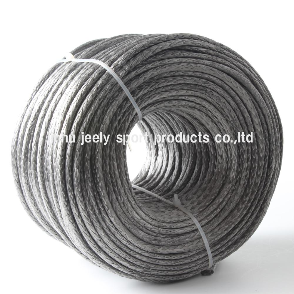 6mm 7900lb 20m UHMWPE Hollow Braid Sailboat Paraglider Rigging Halyard Rope For Towing Winch Line