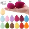 10/20/50Pcs Cosmetic Puff Women's Foundation Makeup Sponge Beauty Face Cosmetics Blending Sponge Water Drop Shape Makeup Puffs