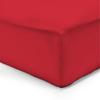 Fitted Sheet - SERENA - 180x200 Cm - Red - 100% Cotton - 25 Cm Pocket