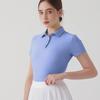 Новая женская рубашка-поло с коротким рукавом для йоги и спорта — дышащая одежда для фитнеса, тенниса, бега, бадминтона и гольфа