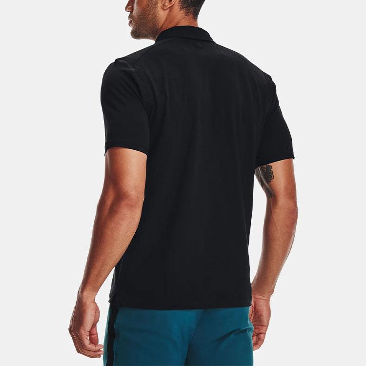 Under Armour Спортивная рубашка поло с вышивкой бабочки Curry Icon, мужские рубашки поло, черная 1367863-001