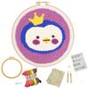 Punch Needle Japanese Instruction Embroidery Needle Punch Animal Kit, Embroidery, Manual, Needle, (Penguin)