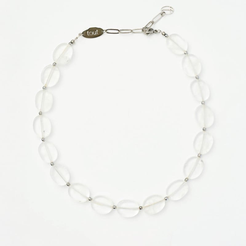 tout crystal quartz necklace