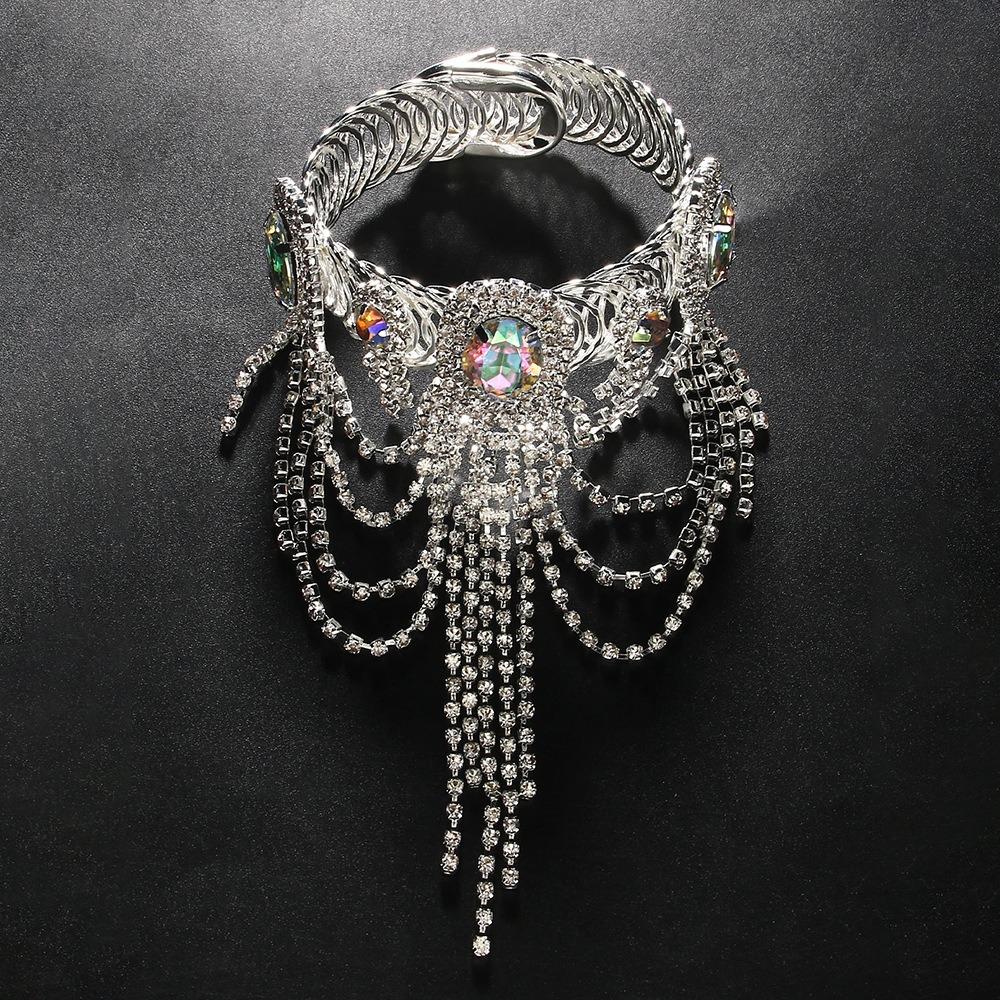 Браслет Кристальная кисточка Цепочка на руку Регулируемый овальный браслет на предплечье Браслет на ногу Бабочка Стразы Девочки