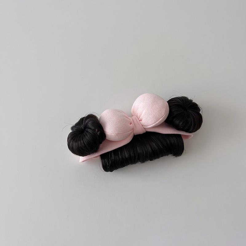 Модный милый детский парик для волос, повязка на голову для детей, бант для девочек, повязка на голову для новорожденных, парик для малышей, шапка, накладка для волос, головной убор для косплея