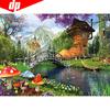 Diamond Embroidery Cross Stitch Landscape Painting with Diamonds Diamond Painting Full Round Diamond