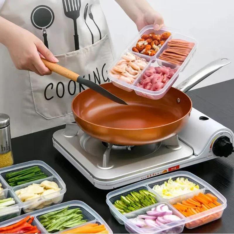 4 решетки Контейнер для хранения пищевых продуктов Ящик для хранения фруктов и овощей Органайзер для холодильника Мясо в подфасовке Лук Имбирь