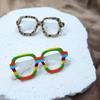 Бестселлер Yi'ai: Европейско-американская акриловая брошь в форме очков - Уникальный стиль, аксессуар-корсет