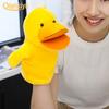 Lovely Duck Puppy Parent-child Interaction Role-Play Toy Plush Puppet Pretend Telling Story Doll Toy Boys Girls Gift