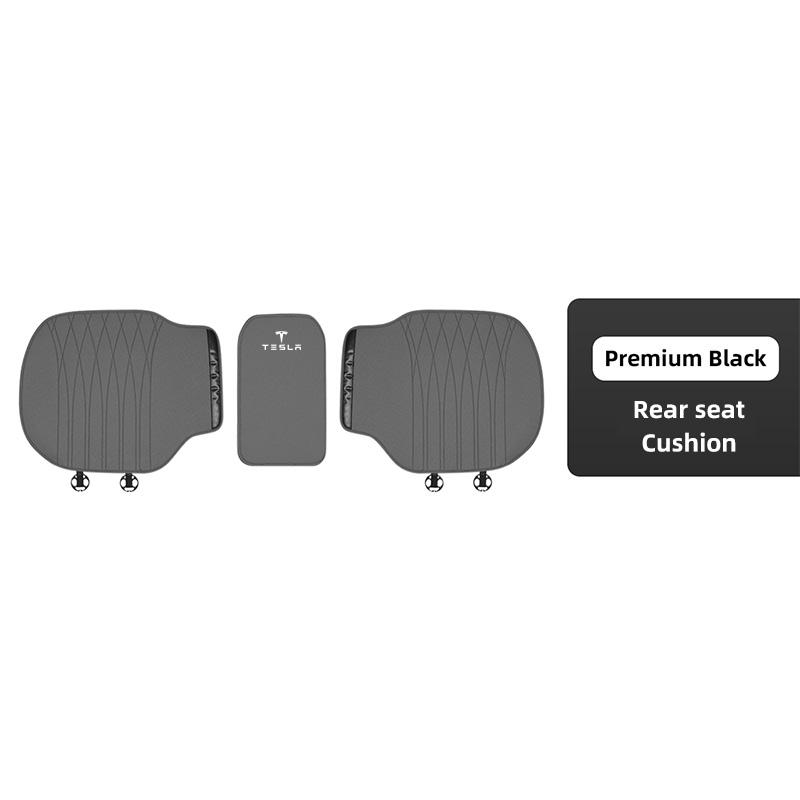 Nappa Leather Car Seat Cushion Cover Auto Sofa Cushioning For Tesla Model-Y Model-3 Model-X Model-S Cybertruck Roadster SpaceX
