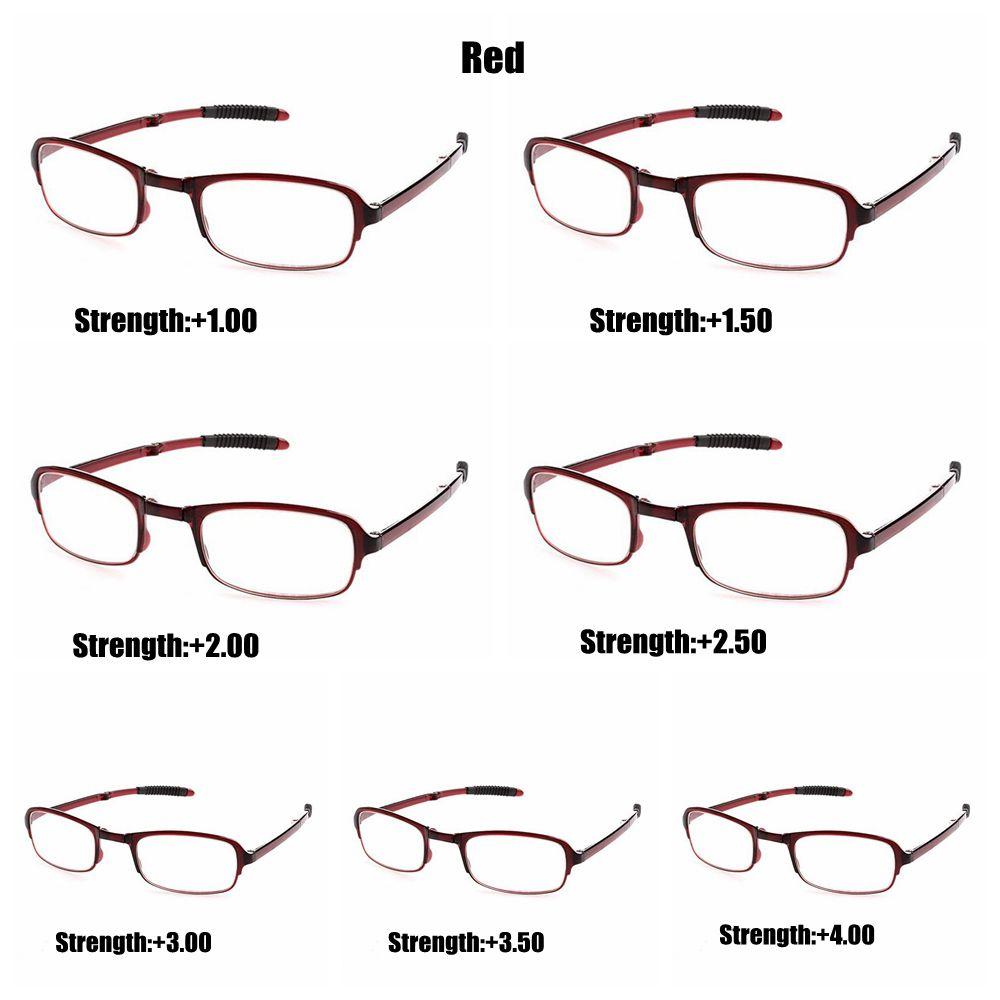 Портативные увеличительные очки в металлическом каркасе с футляром, очки для чтения, складные очки