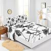 Four-Piece Mattress Digital Printing Mattress Protective Cover Bedding Skull Kit