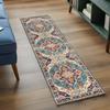Винтажный ковер-дорожка с цветочным узором, нескользящий коврик для домашнего декора, традиционный ковер в восточном стиле для гостиной, прихожей, спальни