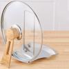 Stable Stainless Steel Pot Lid Holder Silver/Gold Pot Lid Rack Pan Cover Shelf Soup Rests  Kitchen