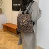 Сумка с леопардовым принтом, сумка для коротких поездок, рюкзак большой вместимости с леопардовым принтом, женская сумка, повседневный рюкзак, легкий.