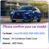 Для Lexus NX AZ20 350h 450h+ 2024 2024 Под задним сиденьем вентиляционная решетка воздухозаборника Крышка кондиционера Вентиляция Аксессуары для интерьера