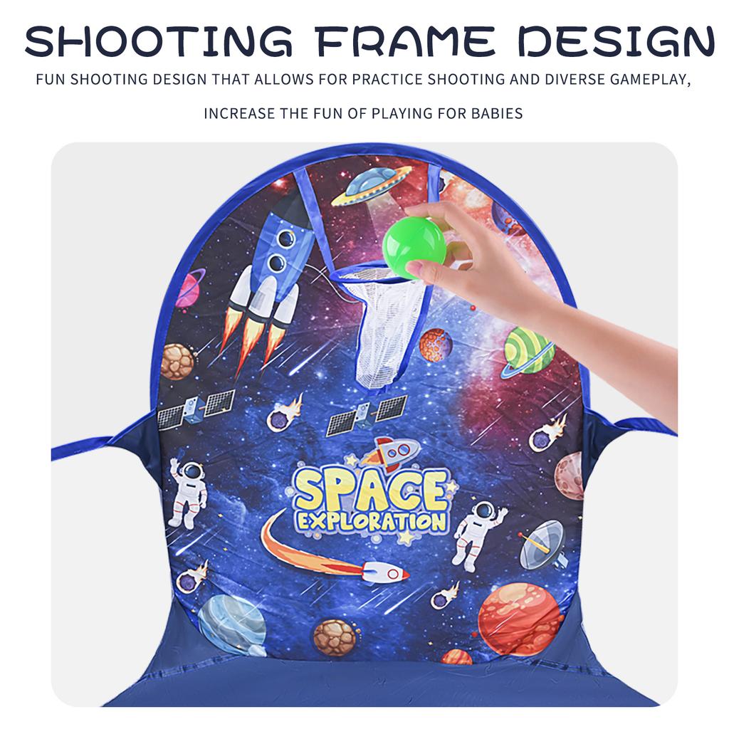 Starry Sky Pool Shooting Children'S Ocean Pool Fence Foldable Indoor Baby Toy Pool Bobo Pool Shooting Basketball Pool