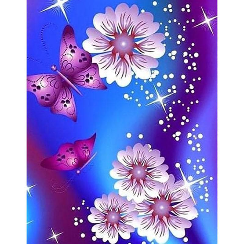 DIY Butterfly 5D Diamond Painting Full Round Drill Cross Stitch Animal Diamond Embroidery Resin Mosaic Wall Art Home Decor Gift