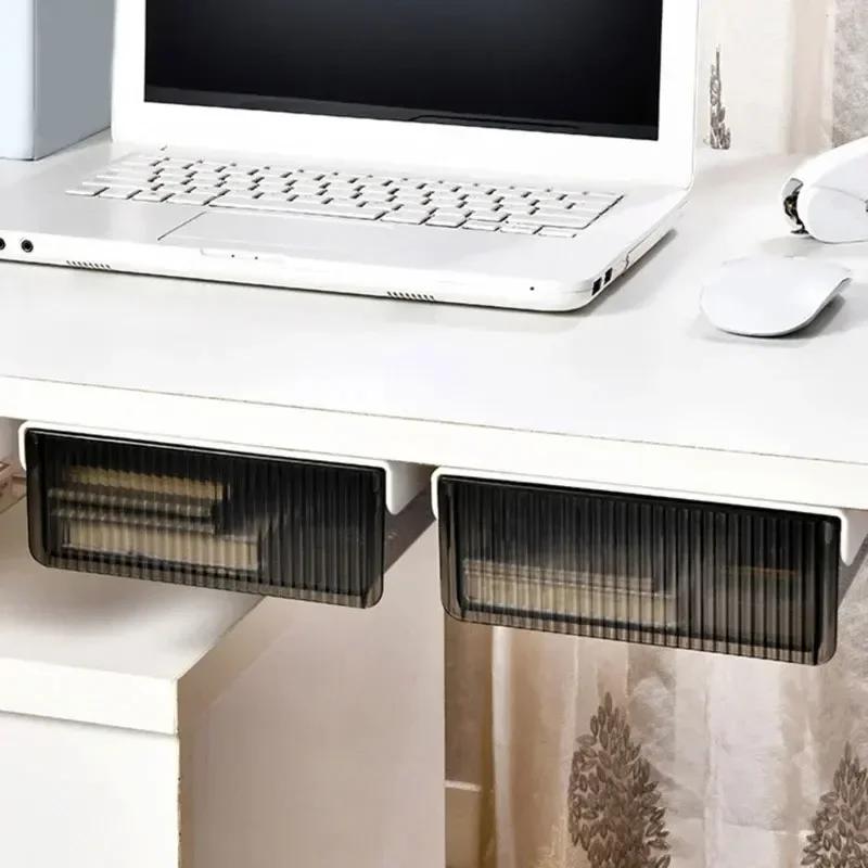 Органайзеры для ящиков под ящиками стола, самовыдвижные рабочие пространства для офиса и дома, самоклеящиеся спрятанные настольные органайзеры, аксессуары