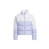 Neo W Icons+ Large Logo Print Color Block Stand Collar Down Jacket Women Outerwear White H36721
