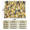 M-Minions Cute Cartoon Blanket Multi-size Warm Cozy Fluffy  Throw Blankets for Sofa Couch and Bed