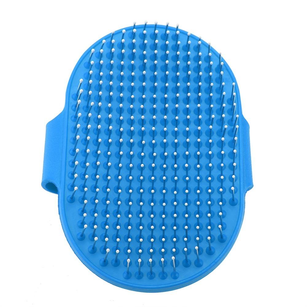 Metal Pin Pet Bath Brush Rounded Pin Tip Dog Deshed Tool Slicker Bath Comb Skin Massage Care