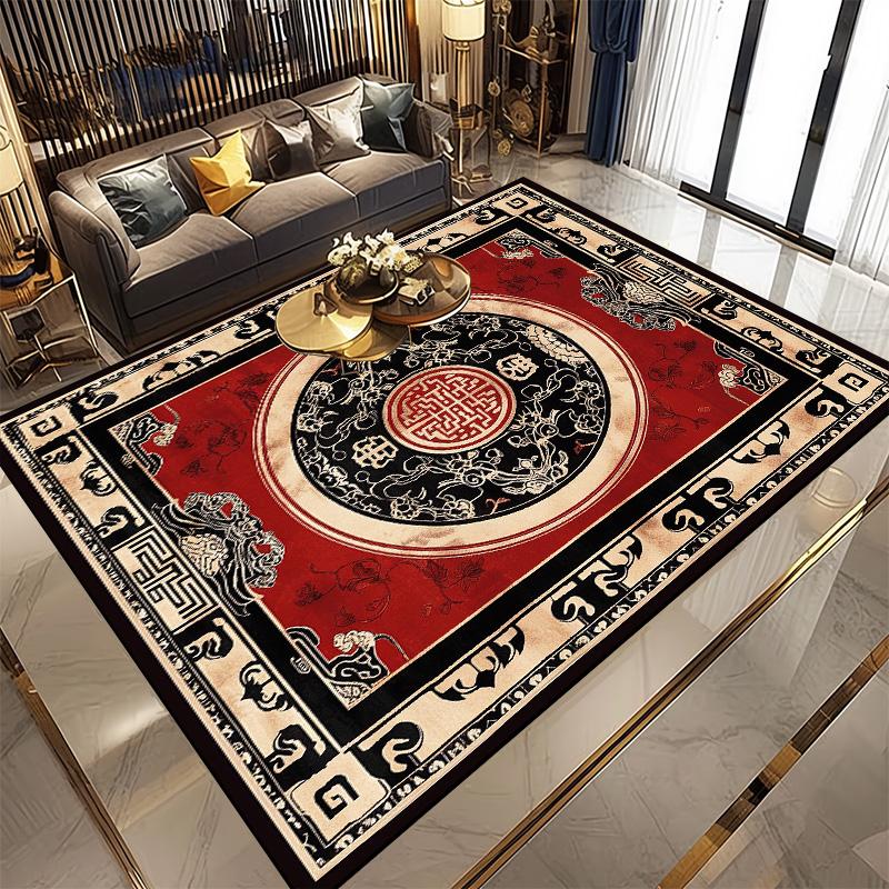Ретро Персидский Ковер для Гостиной Домашнее Украшение Классические Противоскользящие Ковры Большого Размера Комнатный Ковер Моющийся Дверной Коврик для Ванной